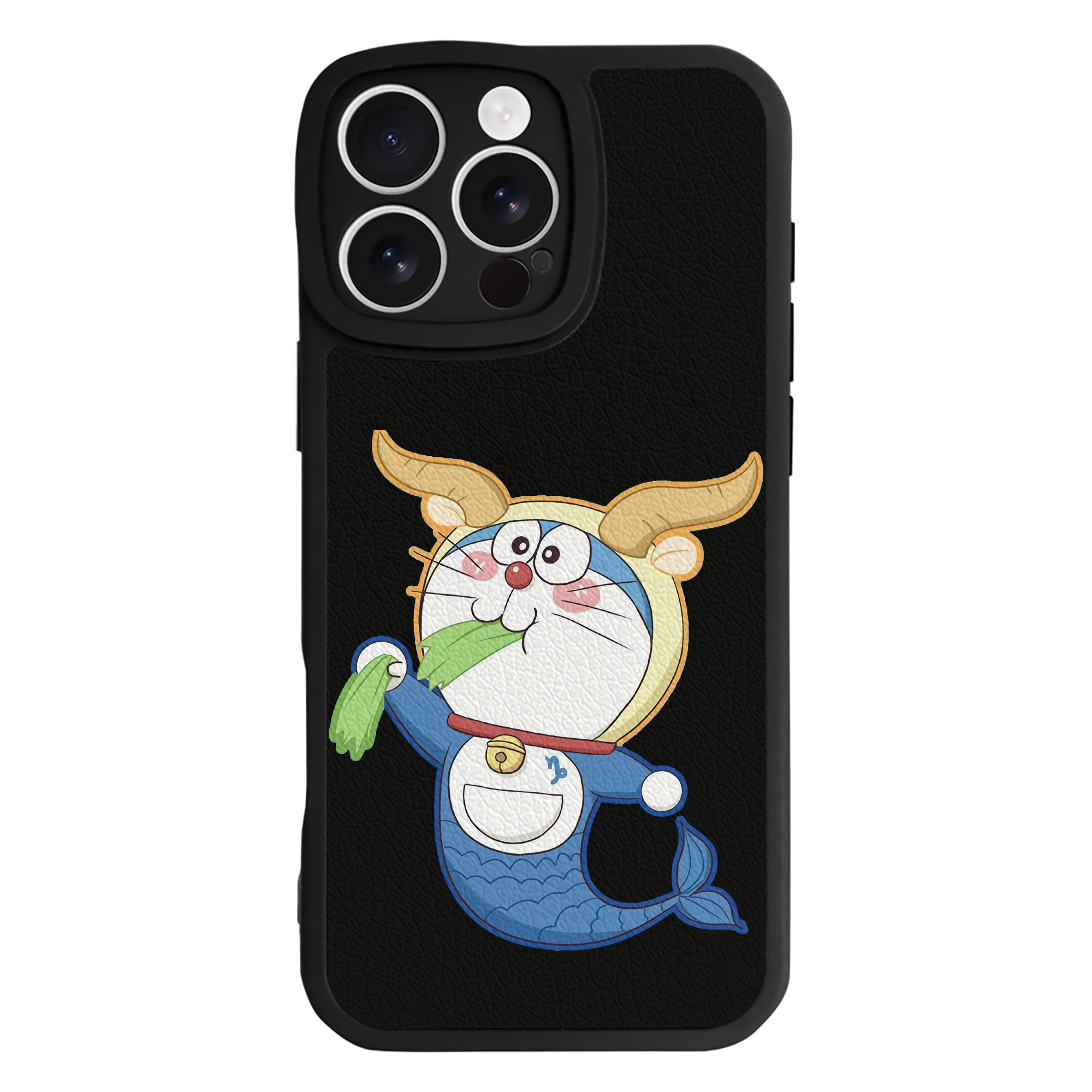 （画像用） ドラえもん Doraemon 【iPhone 16シリーズ対応】シリコンスマホケース（レザー調） 材質：シリコン